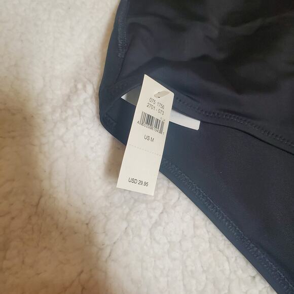 Aerie Black High Waisted Full Coverage Bikini Bottom NWT Women's Medium Swimwear - Picture 3 of 12